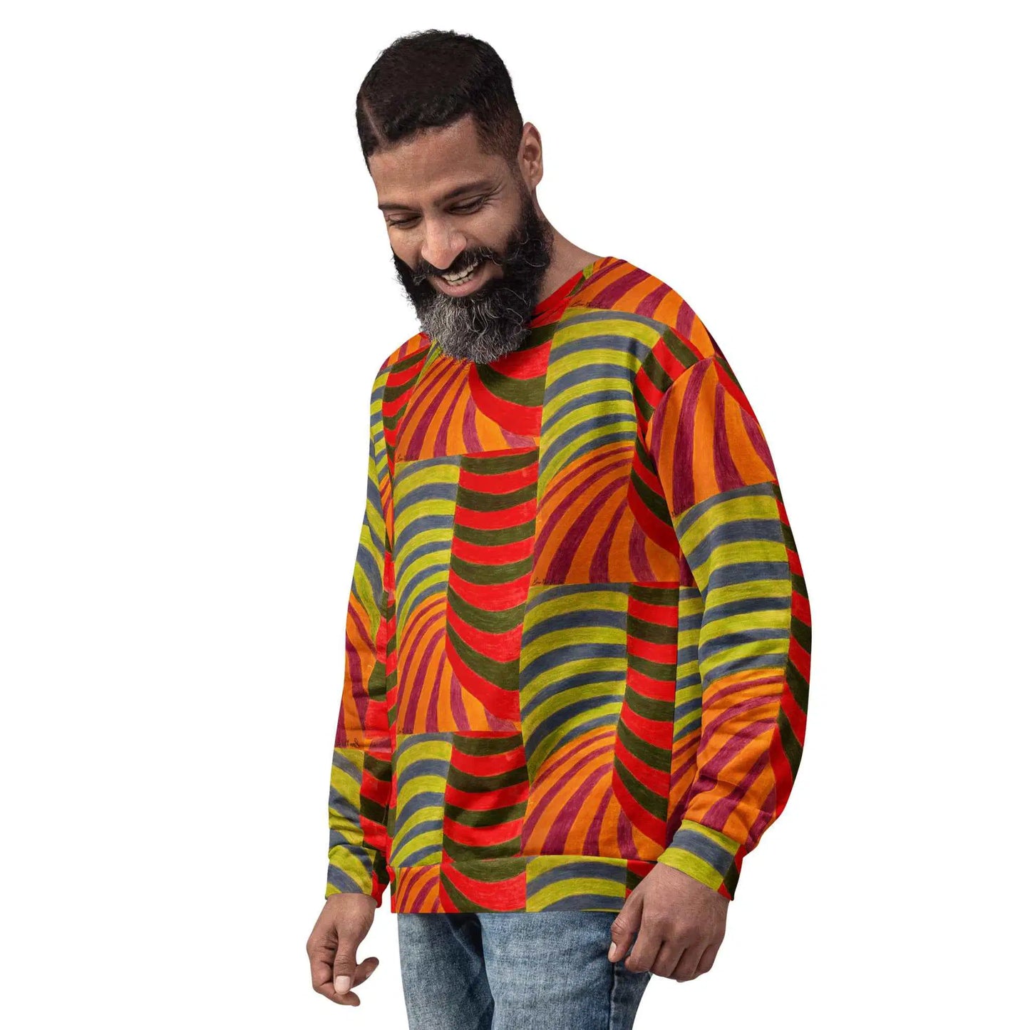 Unisex Sweatshirt - No Brake Zone - Op Art Motion