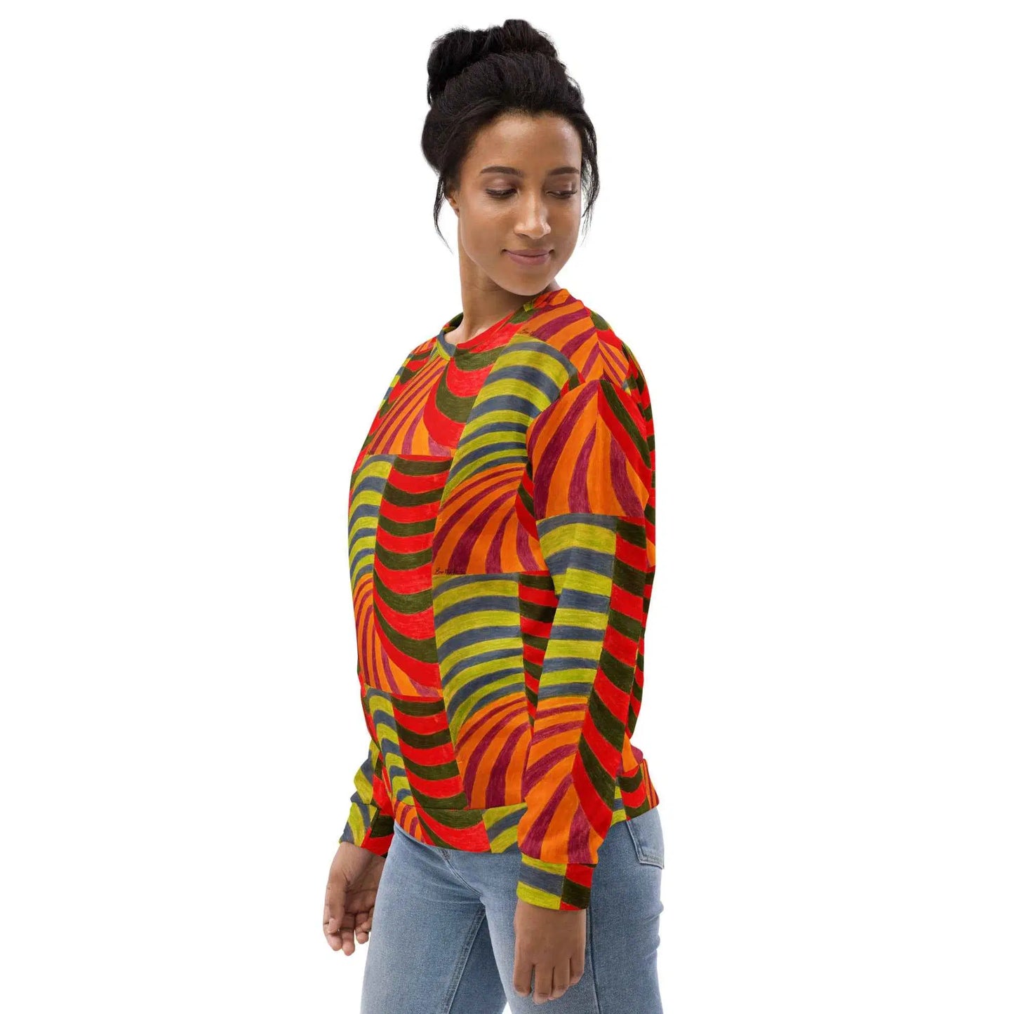 Unisex Sweatshirt - No Brake Zone - Op Art Motion