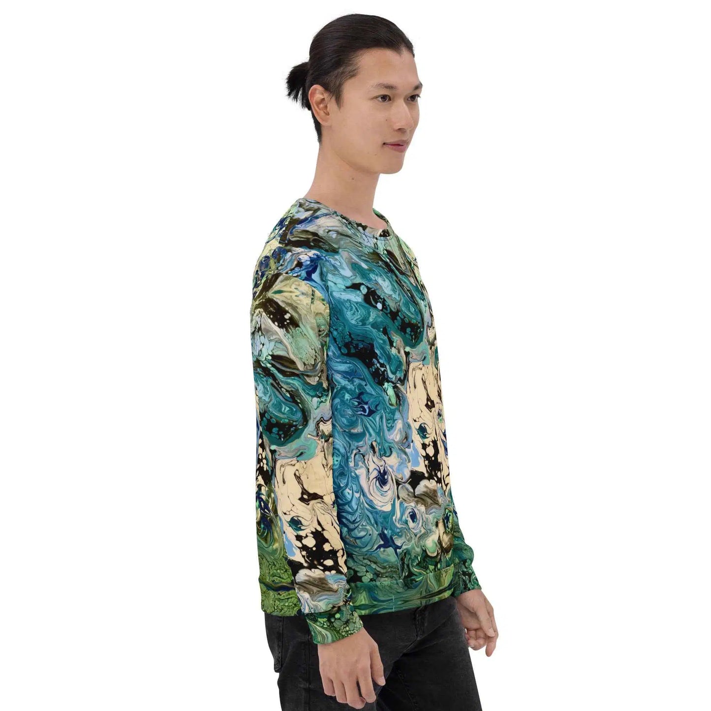 Unisex Sweatshirt - Tectonic - Fluid Abstract Geologic Art