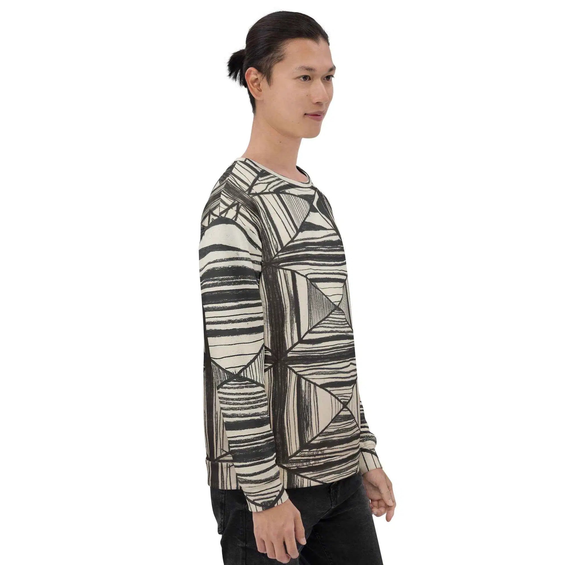 Unisex Sweatshirt - Deception - Geometric Op Art