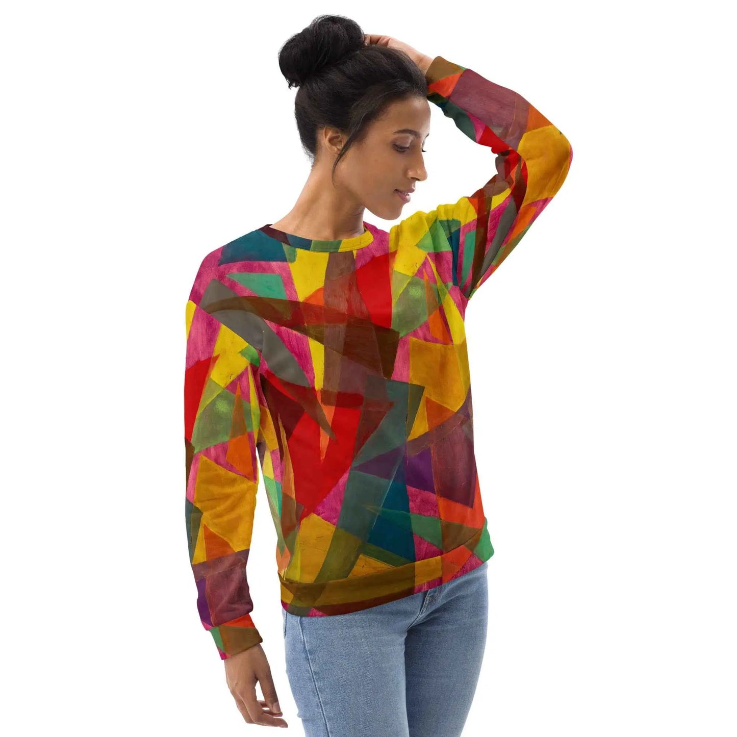Unisex Sweatshirt - In The Wine Glass - Geometric Abstract