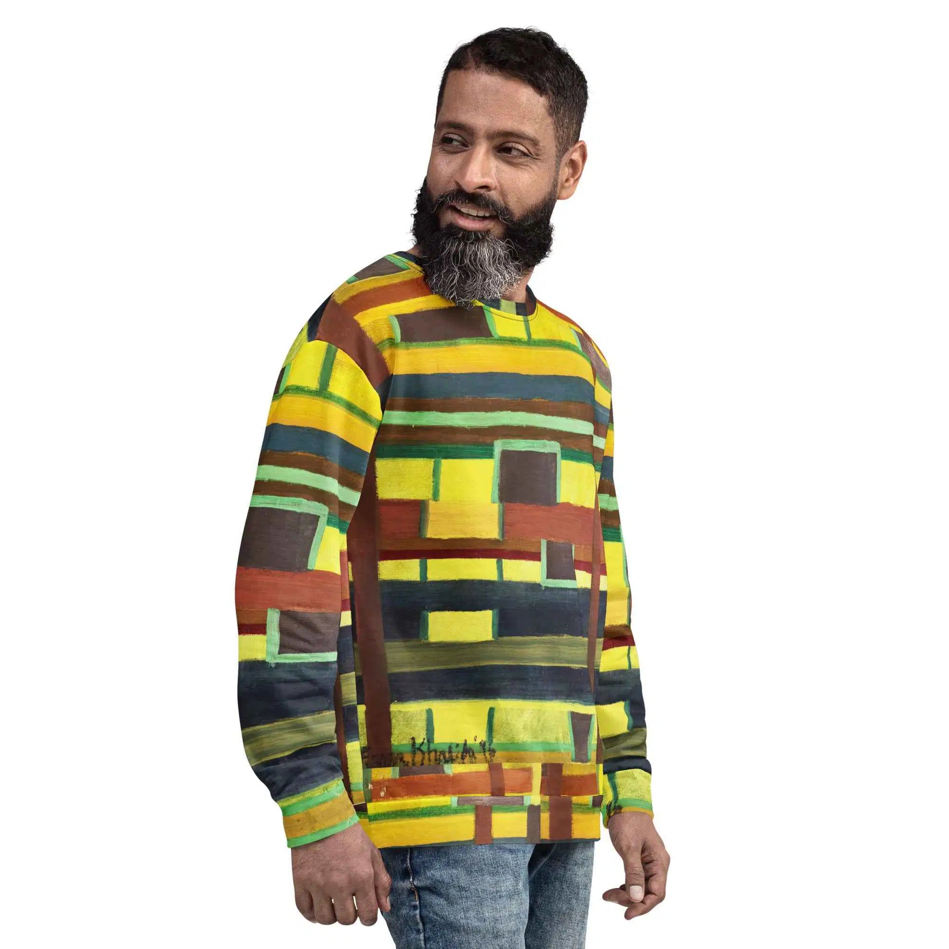Unisex Sweatshirt - City in Grids - Geometric Abstract Urban