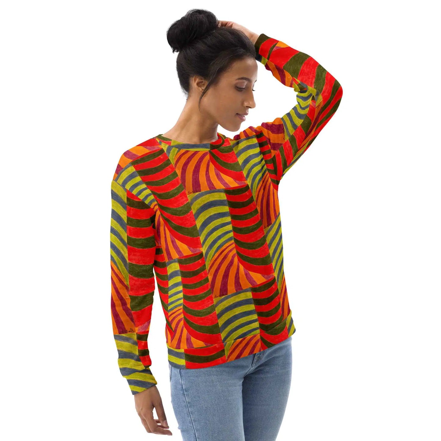 Unisex Sweatshirt - No Brake Zone - Op Art Motion