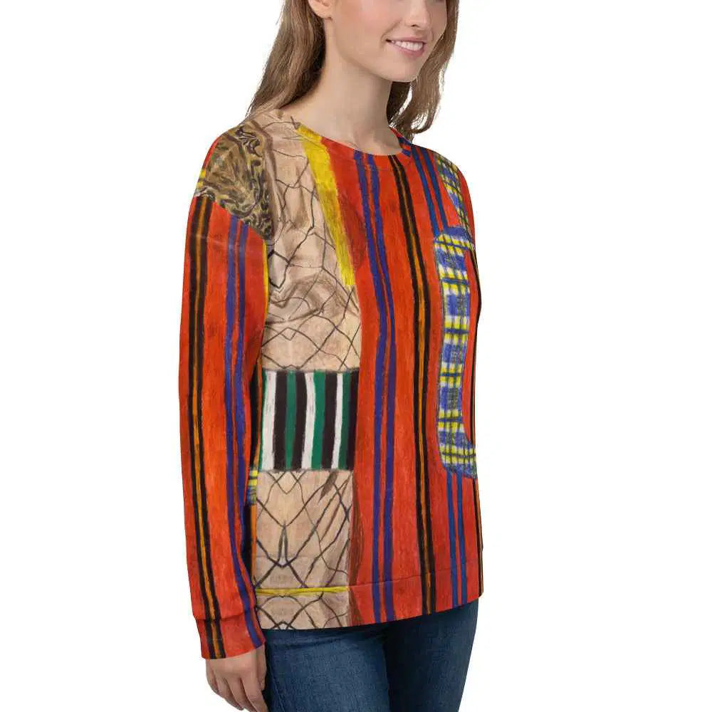 Unisex Sweatshirt - Palestine's Resilience - Folk Abstract