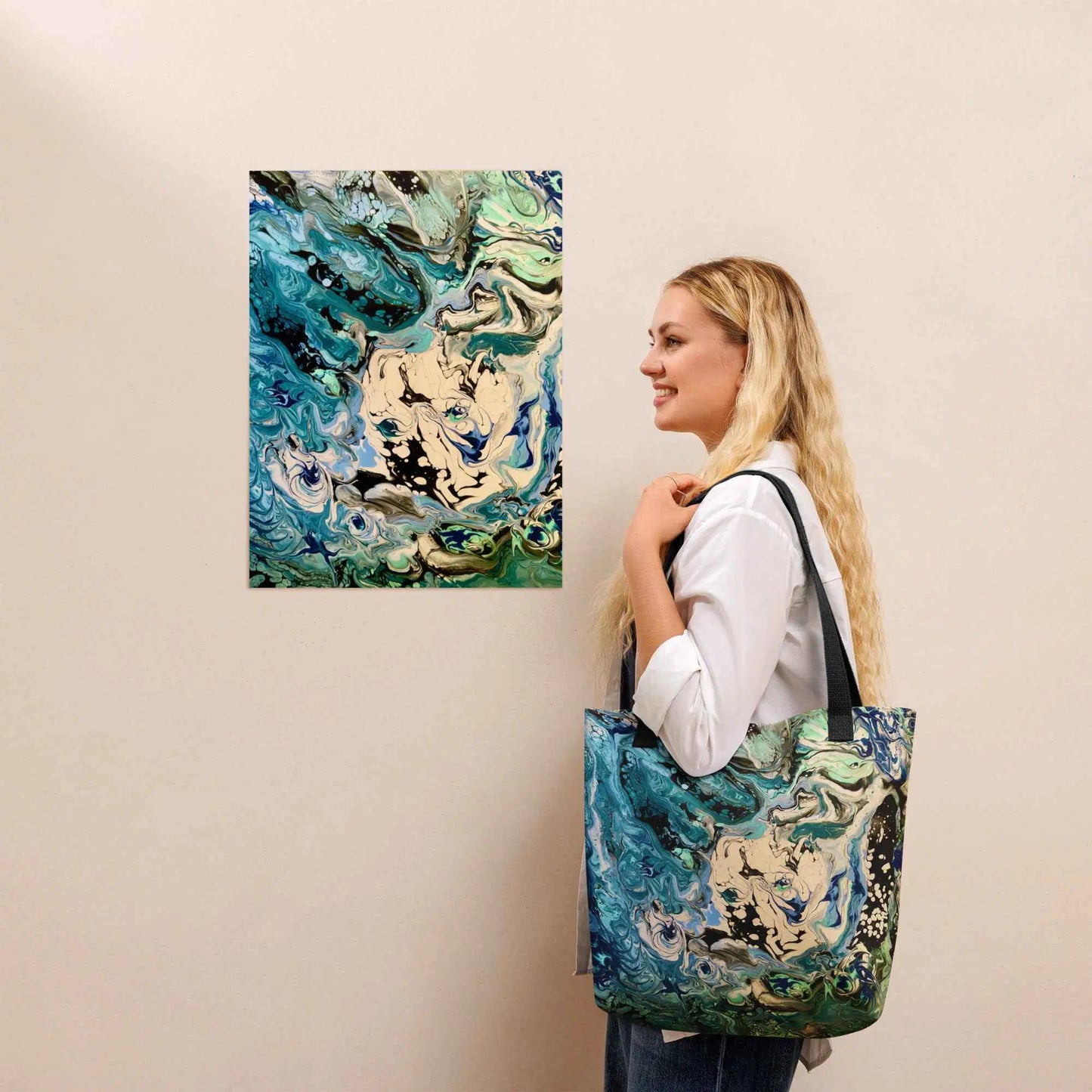 Tote Bag - Tectonic - Fluid Abstract Geologic Art
