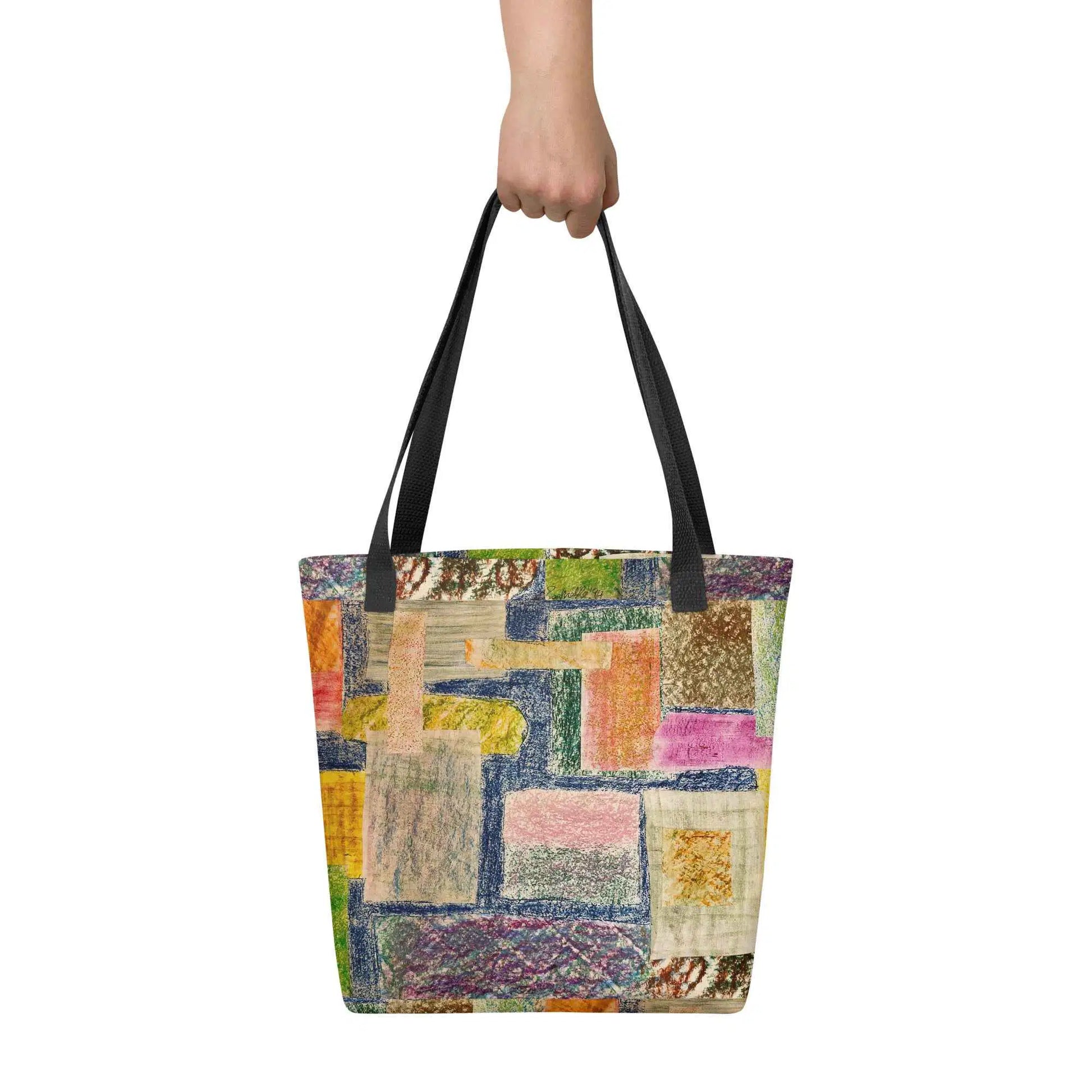 Tote Bag - The Hearth Quilt - Folk Patchwork Art