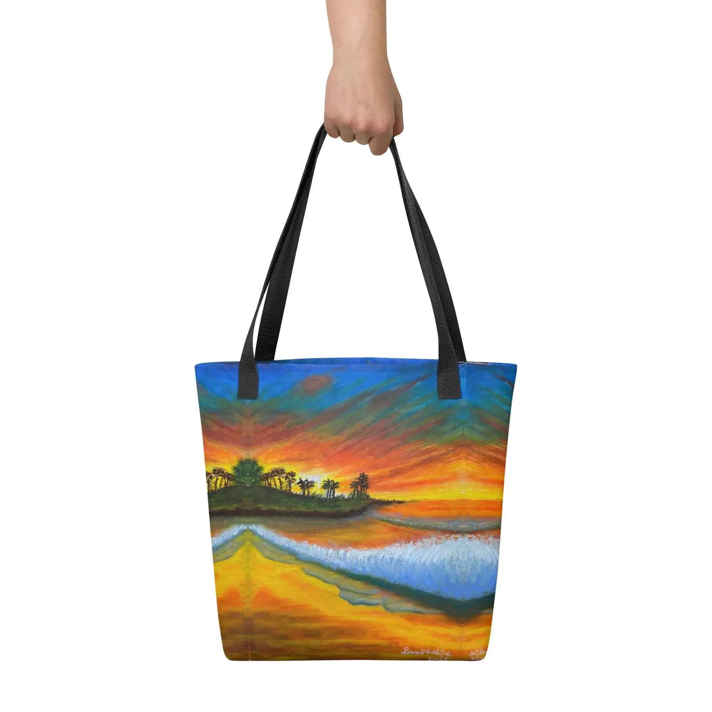 Tote Bag - Day Blazed - Tropical Sunset Palm Tree
