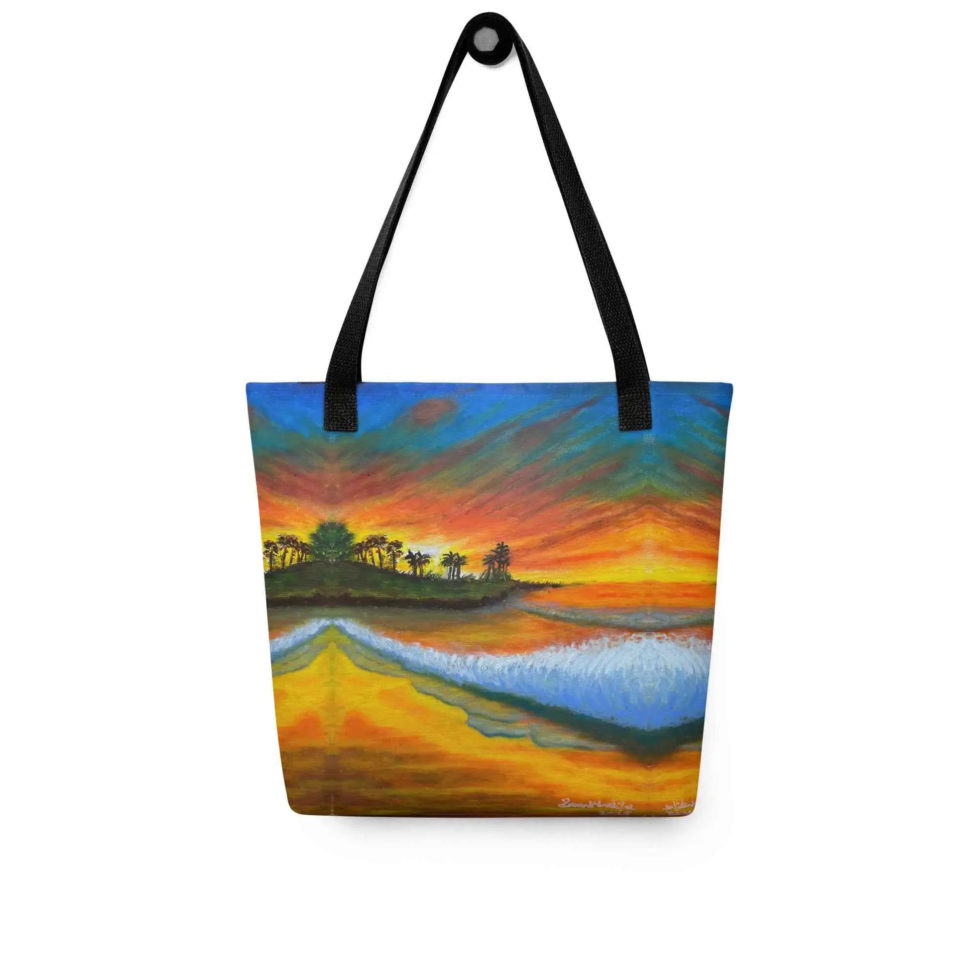 Tote Bag - Day Blazed - Tropical Sunset Palm Tree