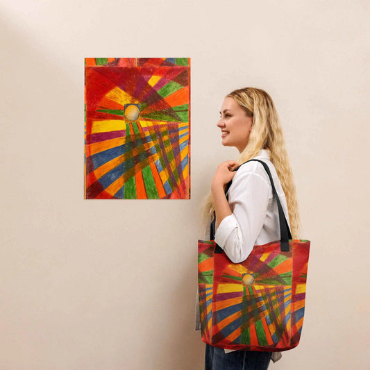 Tote Bag - Solar Burst - Colourful Geometric Abstract