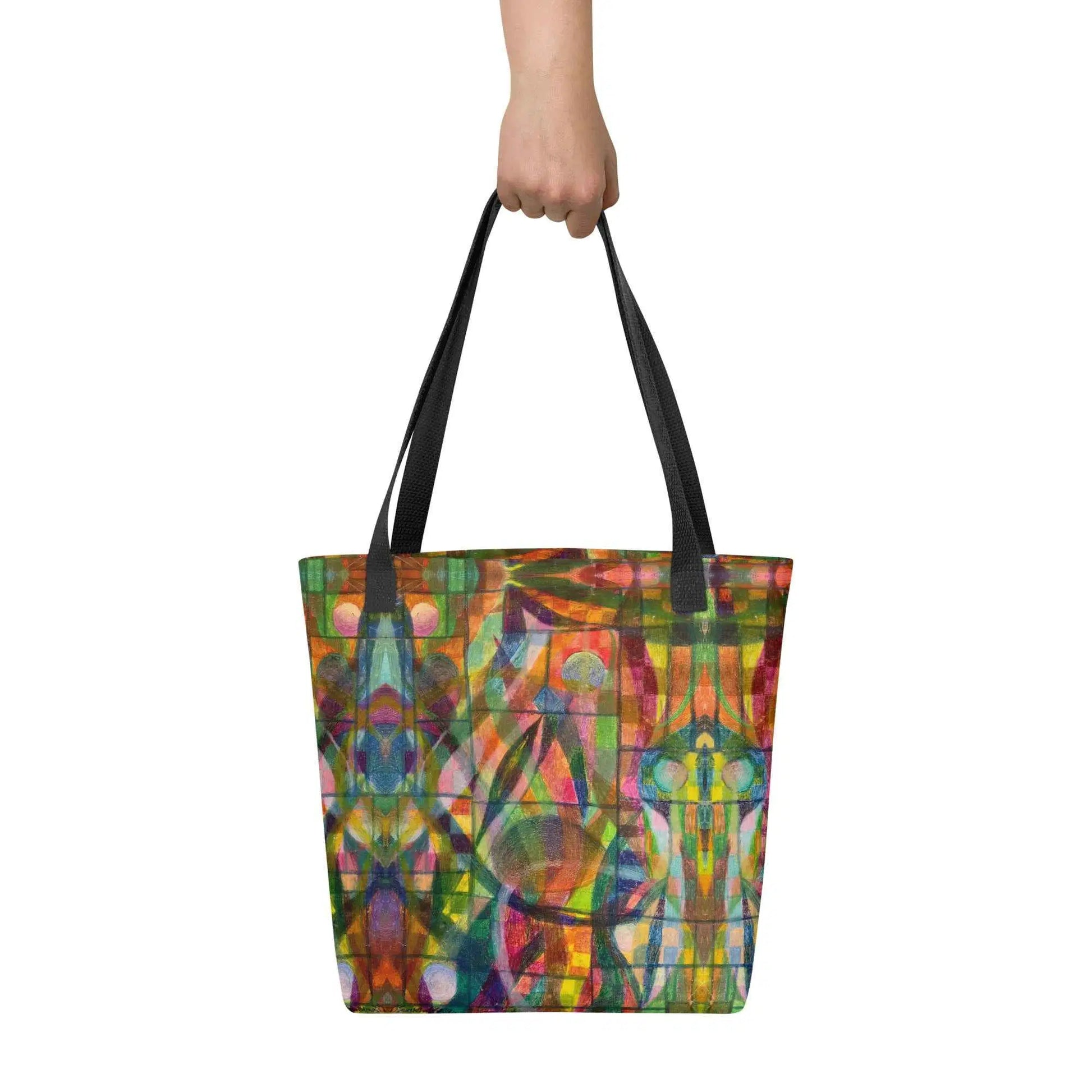 Tote Bag - Organic Life - Abstract Colorful Geometric