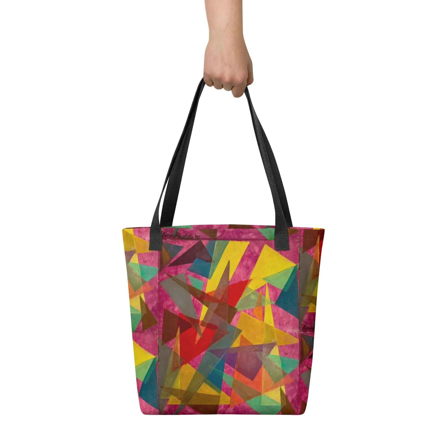 Art Tote Bag - In The Wine Glass - Geometric Abstract