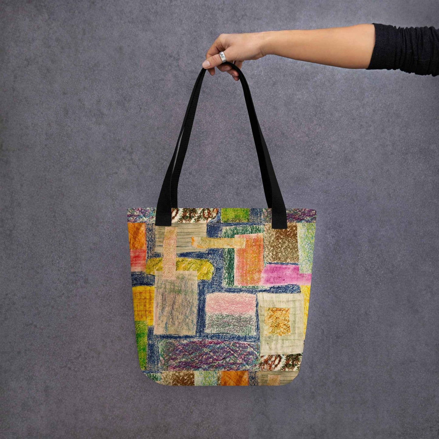 Tote Bag - The Hearth Quilt - Folk Patchwork Art