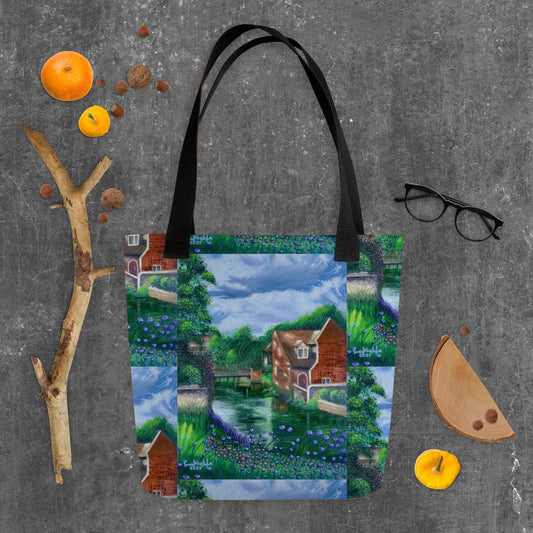 Tote Bag - River Melody - Impressionist Landscape Art