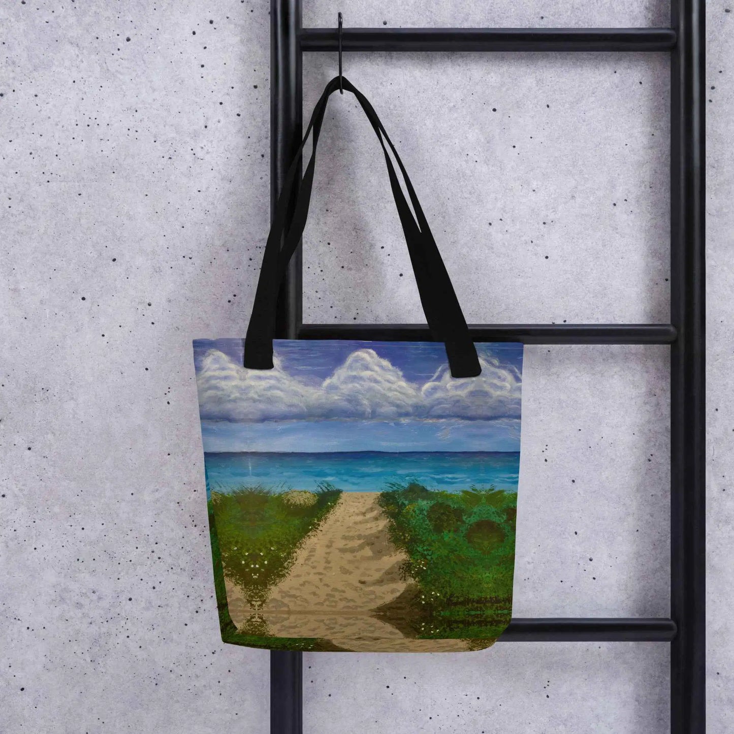 Tote Bag - Edge of Calm - Coastal Pathway Scene