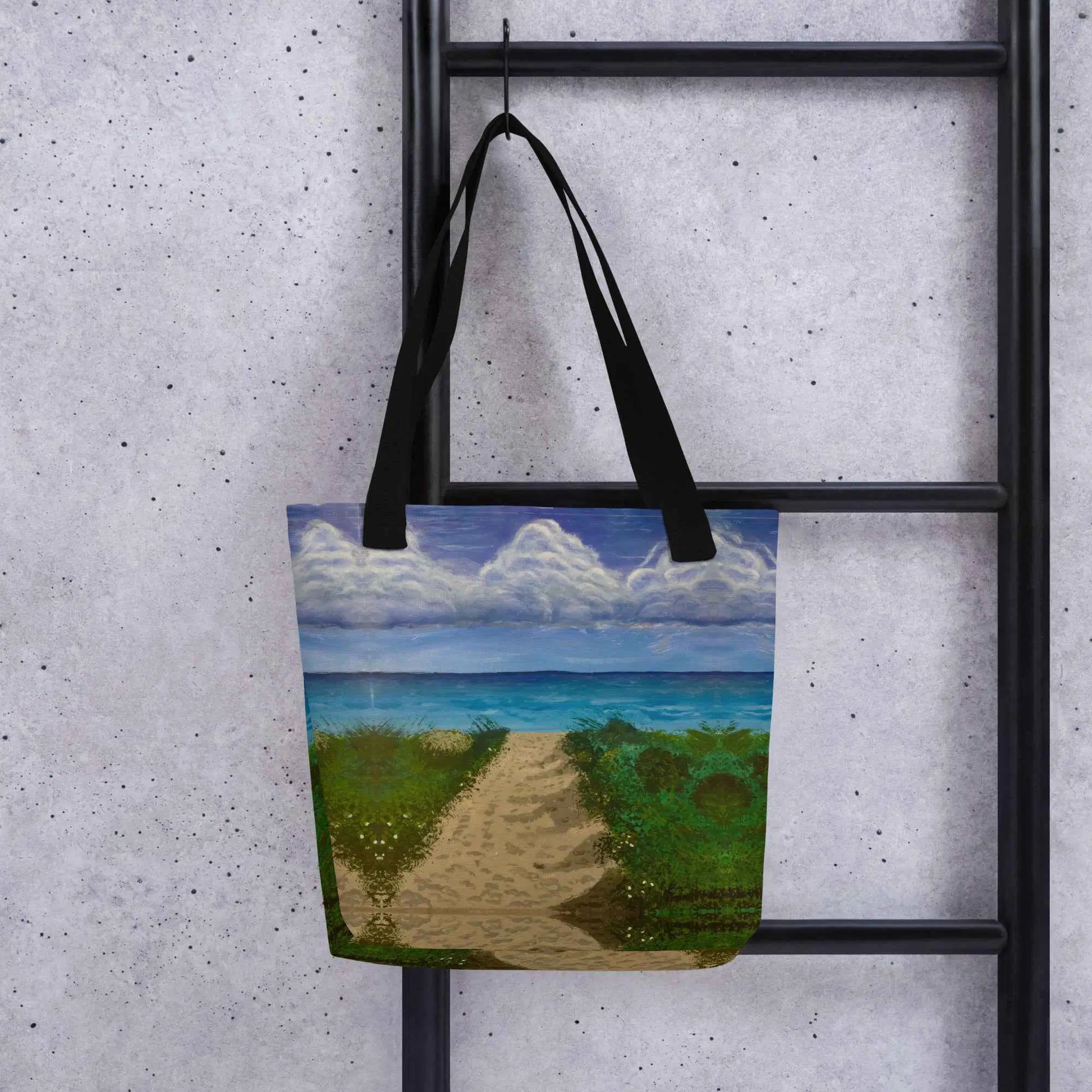 Tote Bag - Edge of Calm - Coastal Pathway Scene