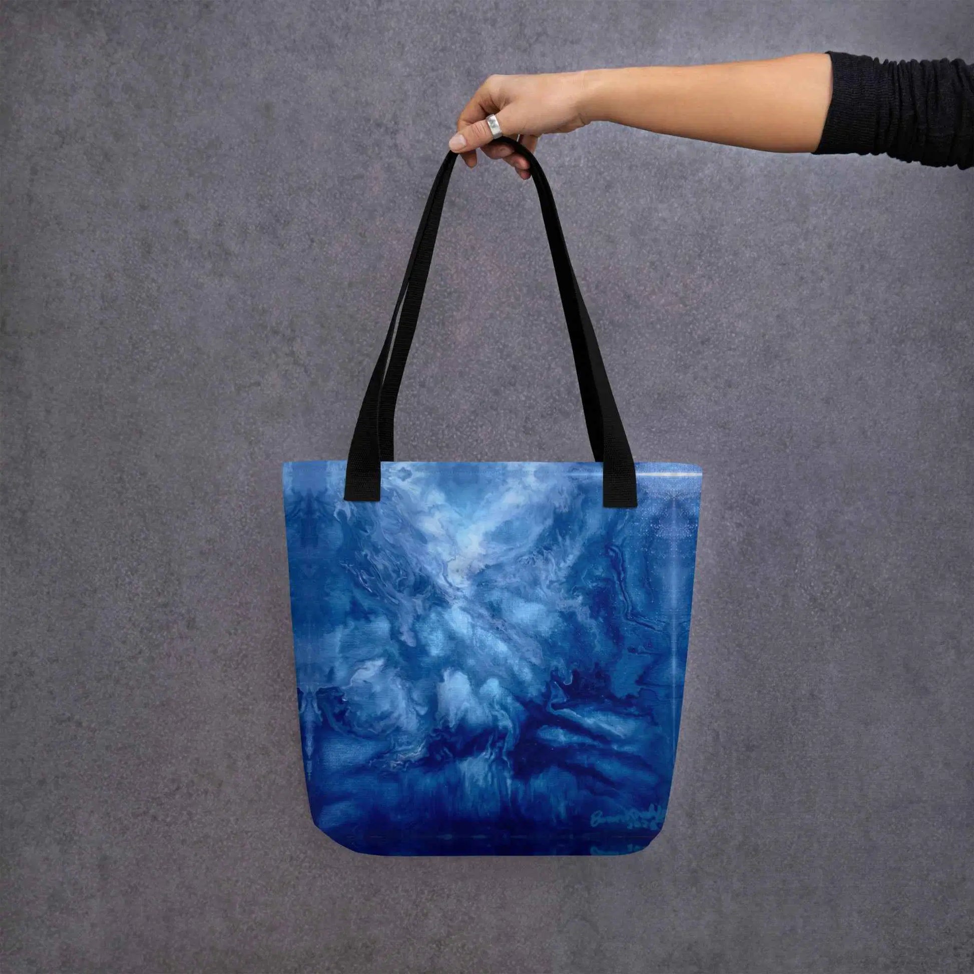 Tote Bag - Thunder - Dramatic Blue Storm Cloud Art