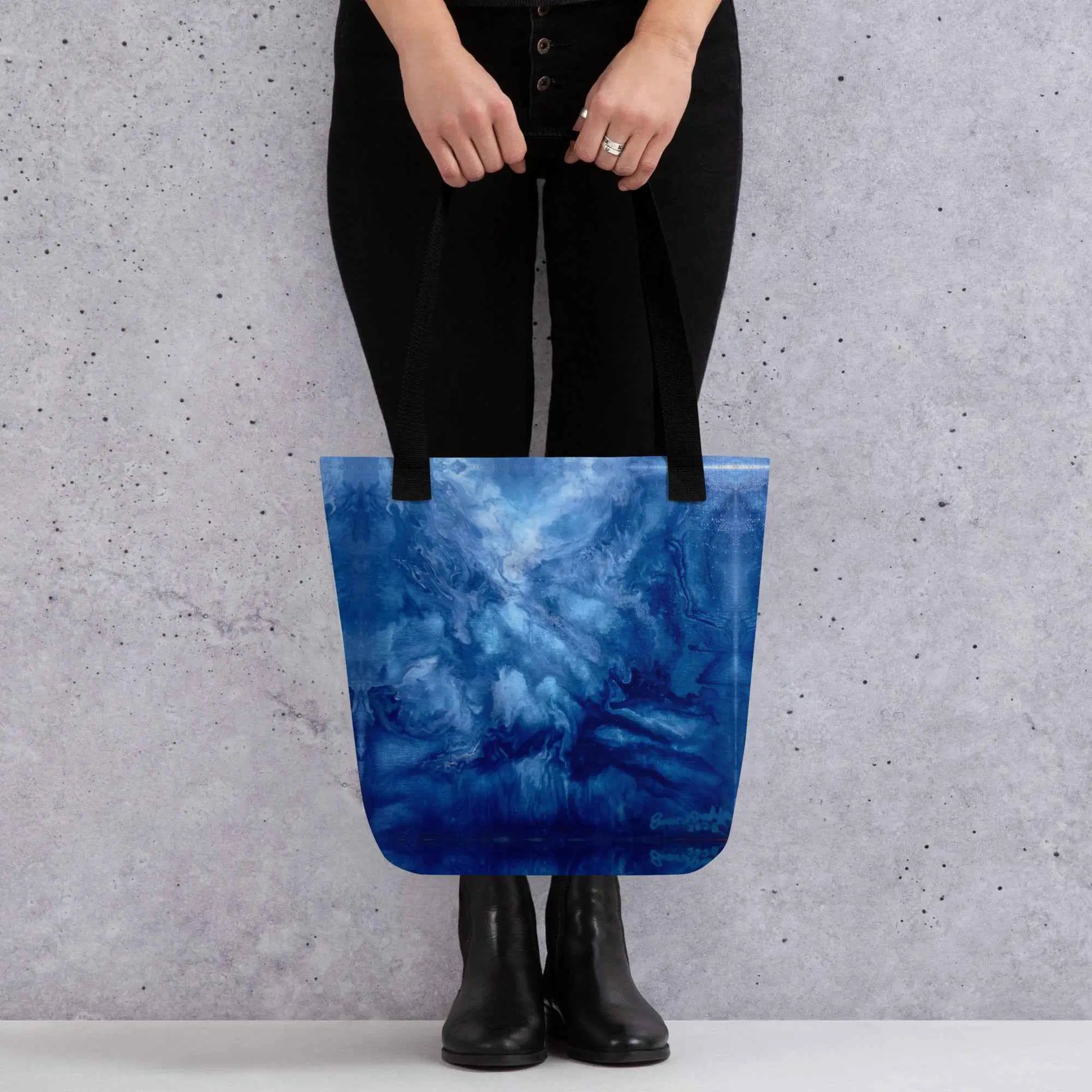 Tote Bag - Thunder - Dramatic Blue Storm Cloud Art