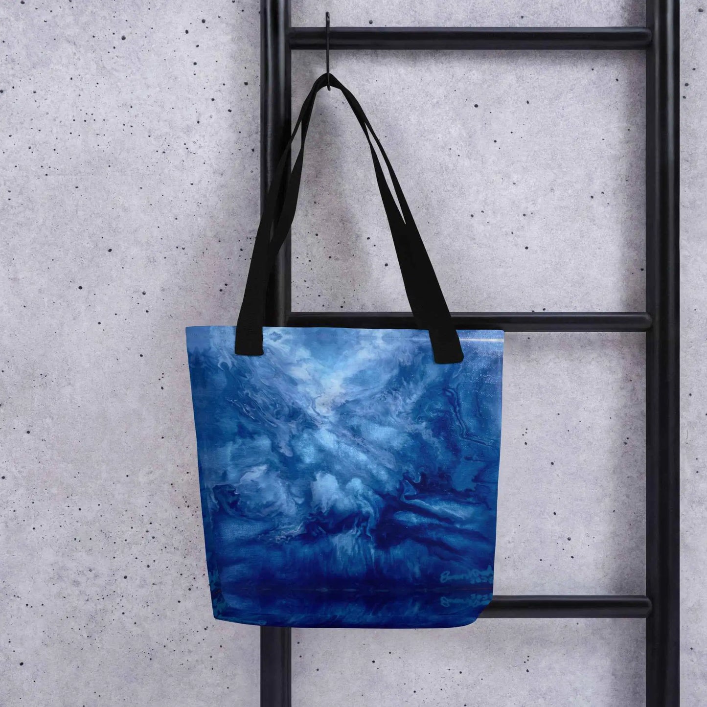 Tote Bag - Thunder - Dramatic Blue Storm Cloud Art