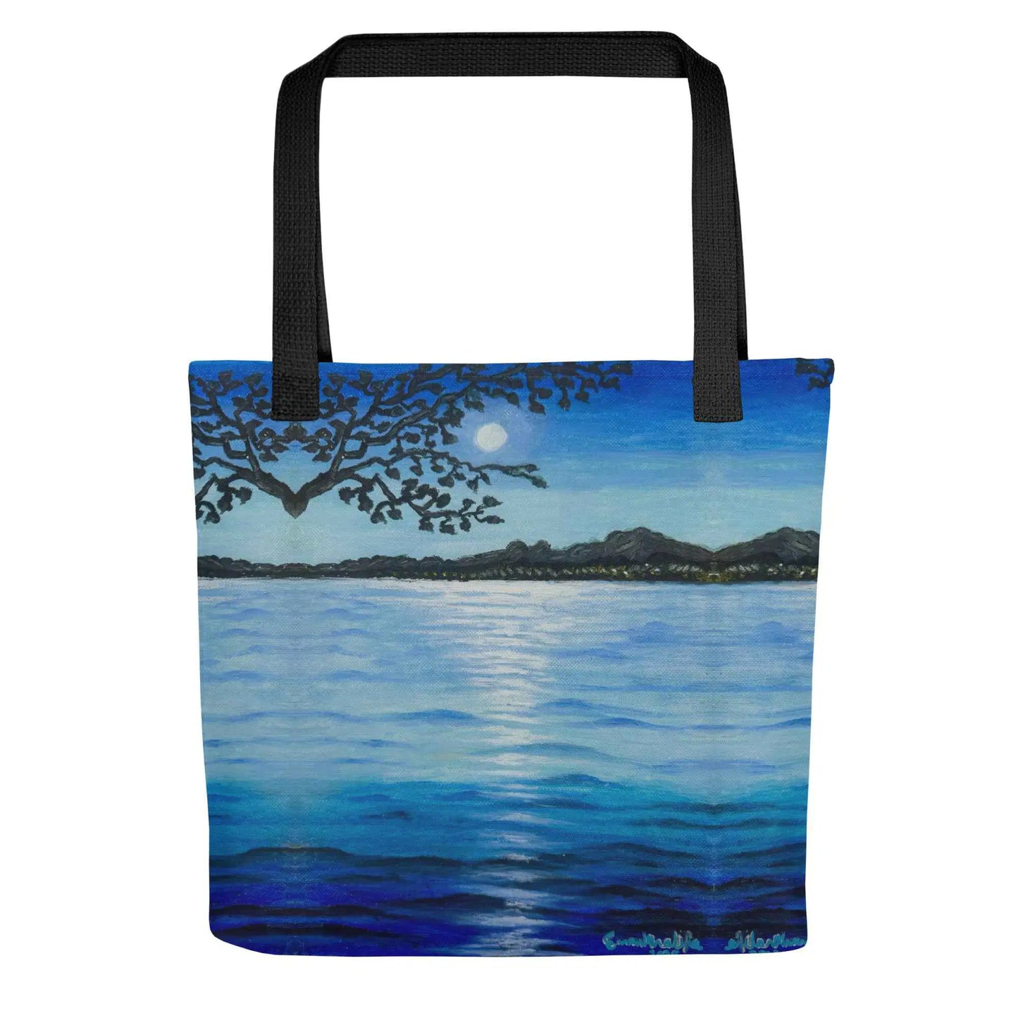 Tote Bag - Nocturned - Tonalism Moonlit Night Scene