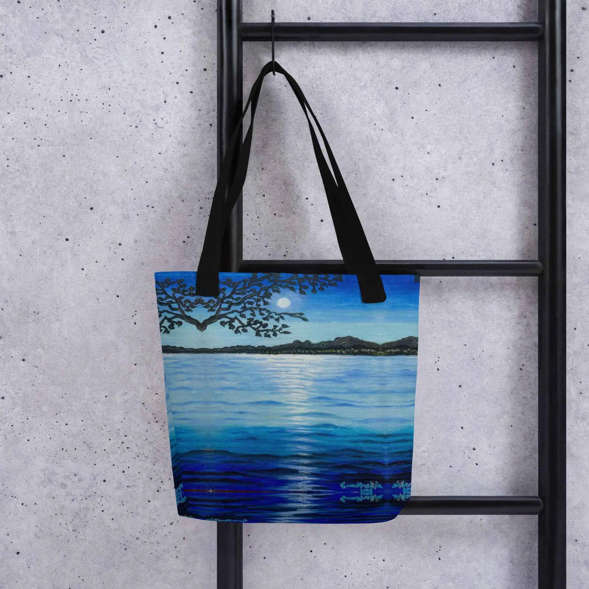 Tote Bag - Nocturned - Tonalism Moonlit Night Scene