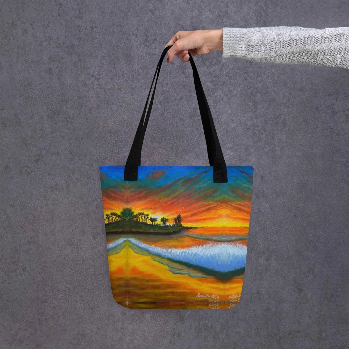 Tote Bag - Day Blazed - Tropical Sunset Palm Tree