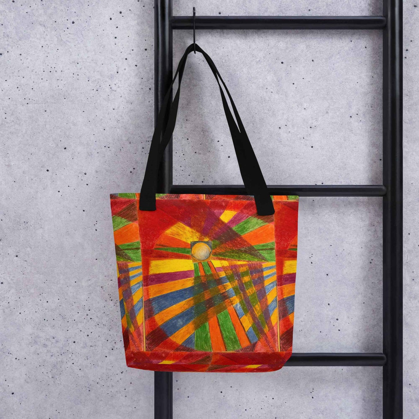 Tote Bag - Solar Burst - Colourful Geometric Abstract