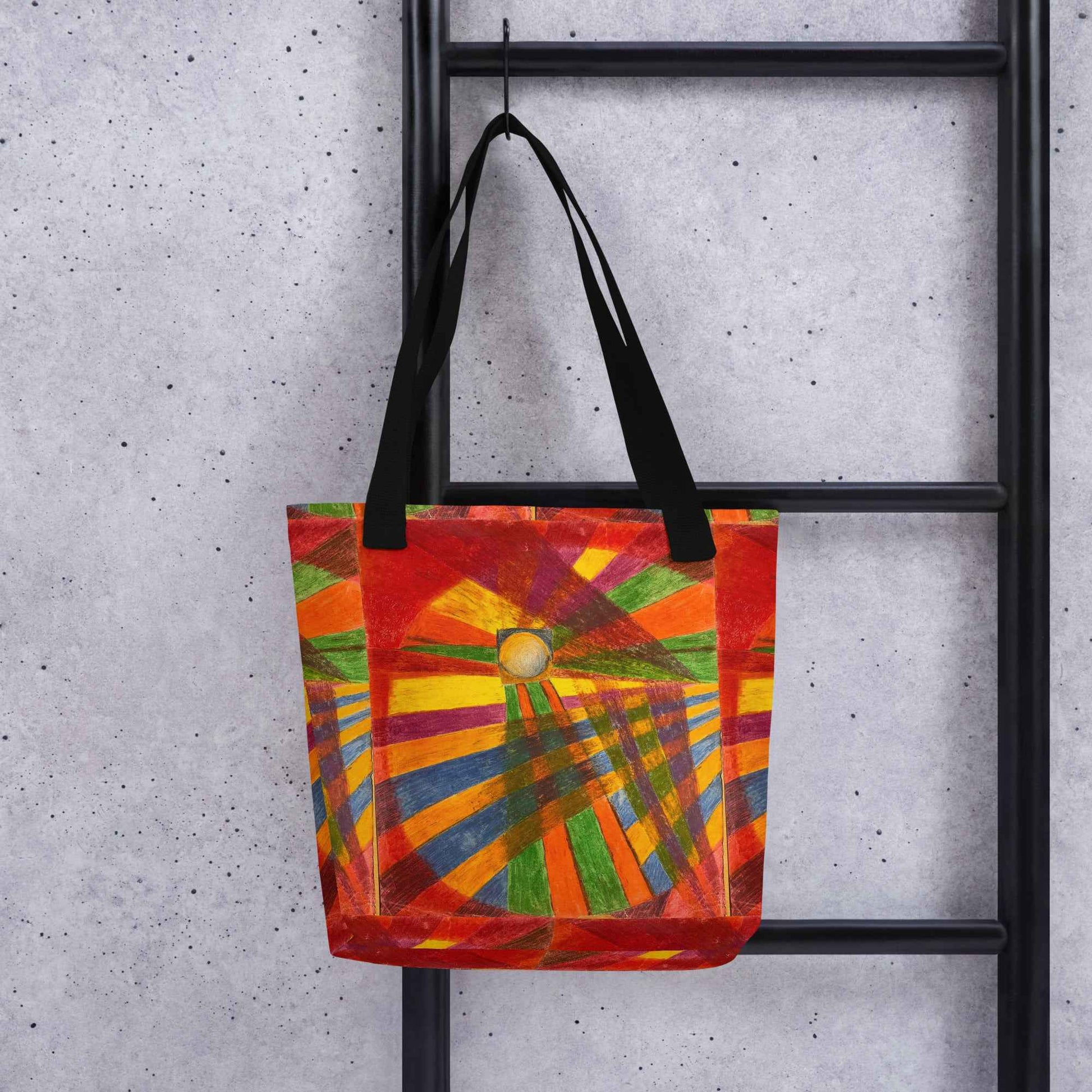 Tote Bag - Solar Burst - Colourful Geometric Abstract