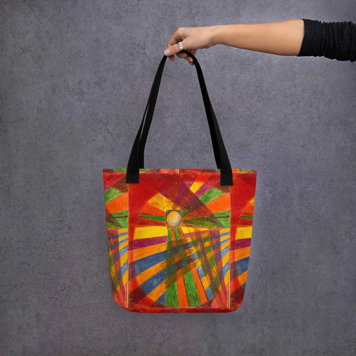 Tote Bag - Solar Burst - Colourful Geometric Abstract