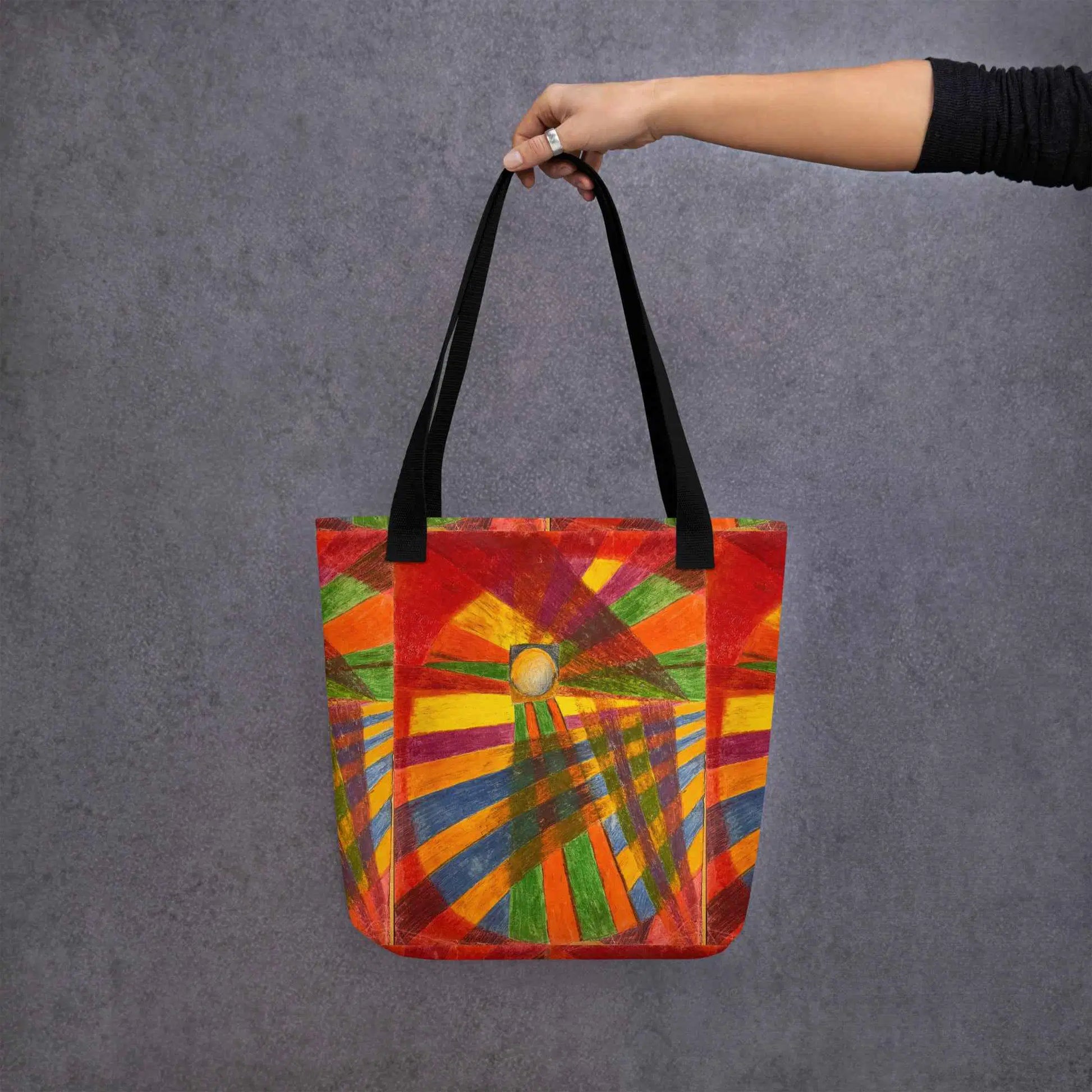 Tote Bag - Solar Burst - Colourful Geometric Abstract