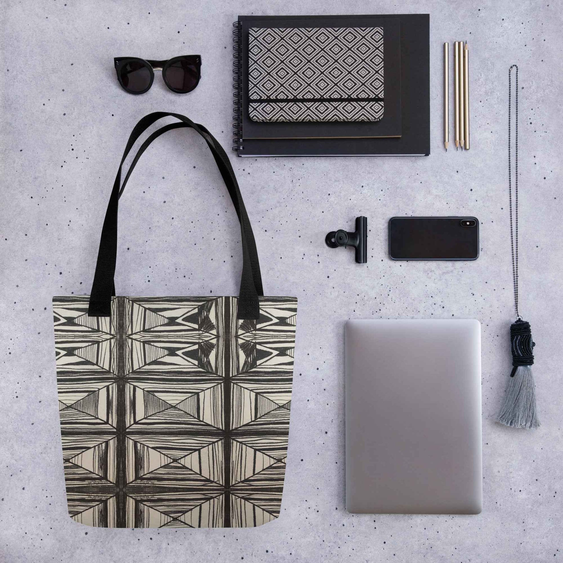 Tote Bag - Deception - Geometric Op Art