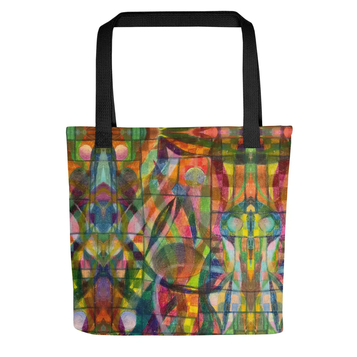 Tote Bag - Organic Life - Abstract Colorful Geometric