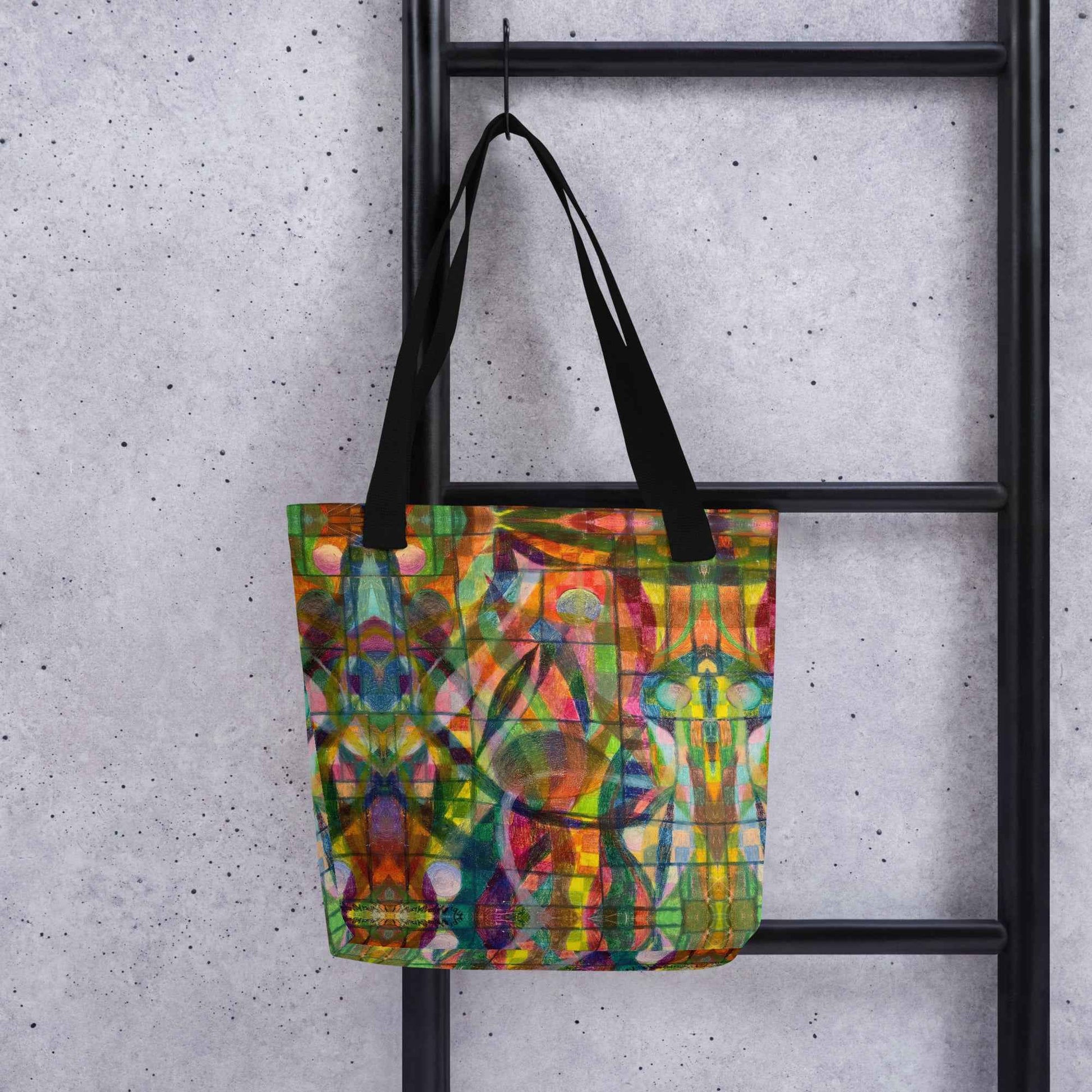 Tote Bag - Organic Life - Abstract Colorful Geometric