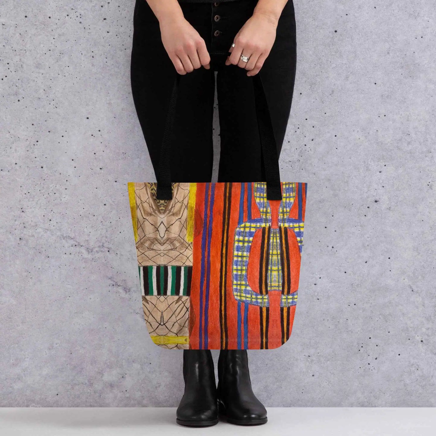 Tote Bag - Palestine's Resilience - Folk Abstract Geometric