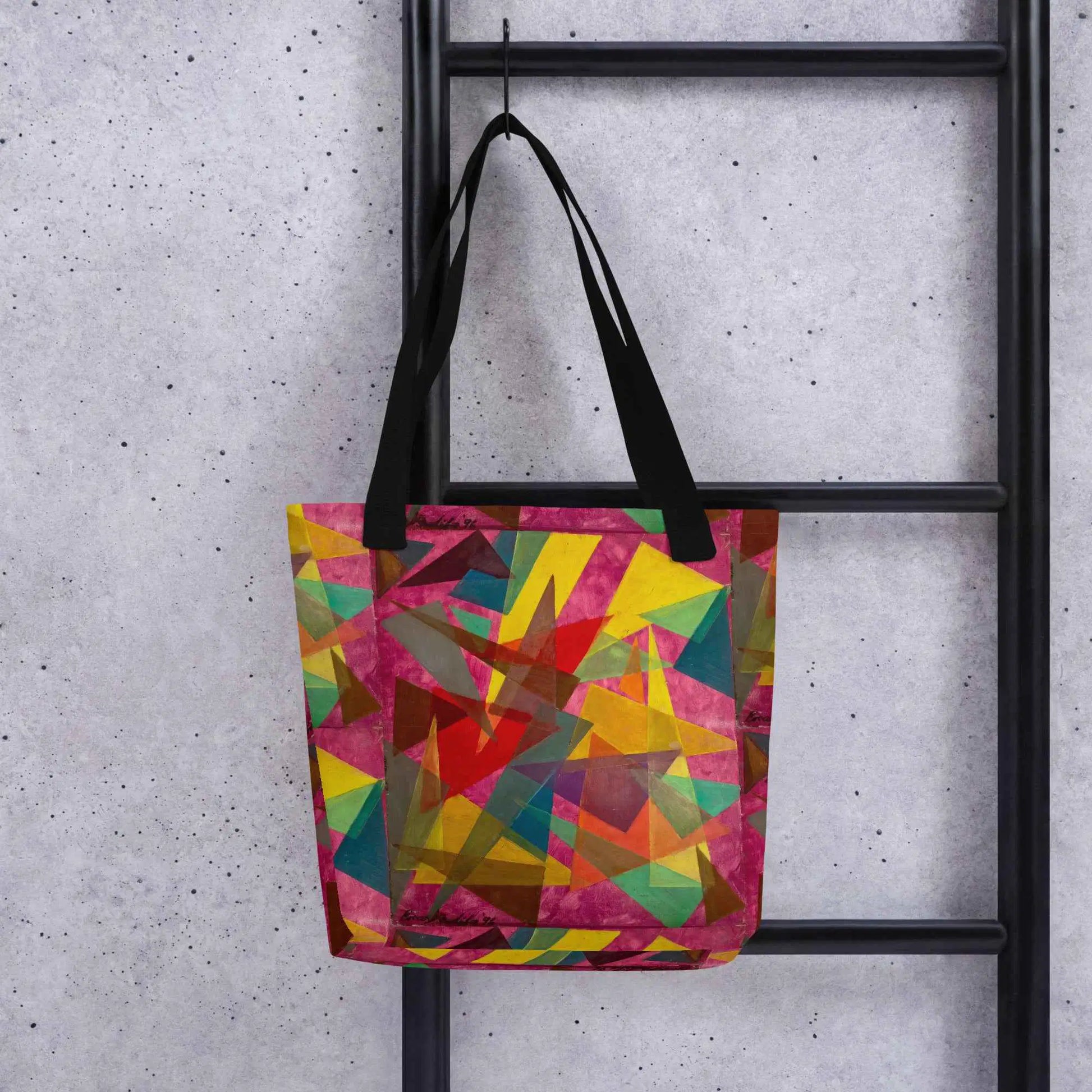 Art Tote Bag - In The Wine Glass - Geometric Abstract