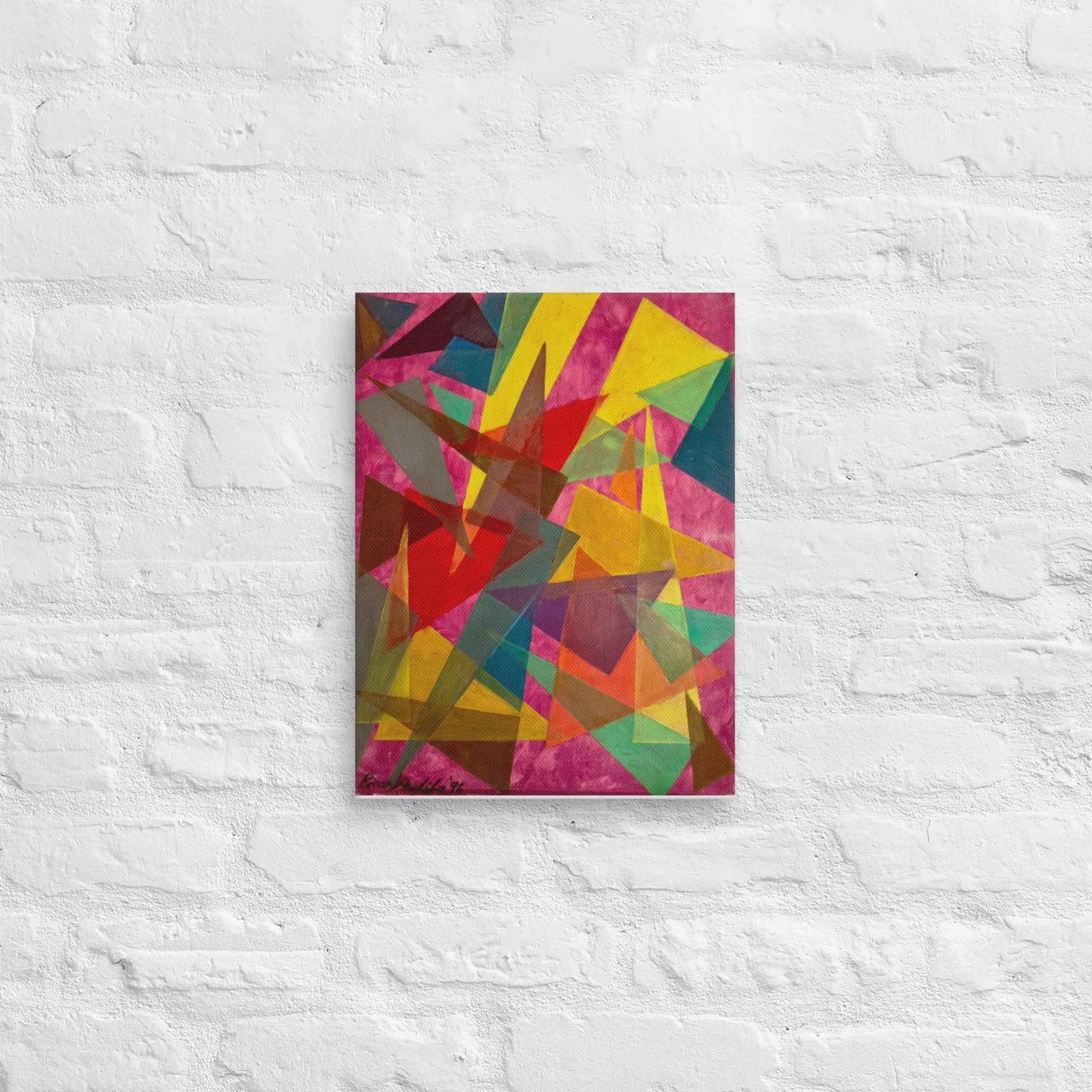 Canvas Print - In The Wine Glass - Geometric Abstract - Eman's Gallery