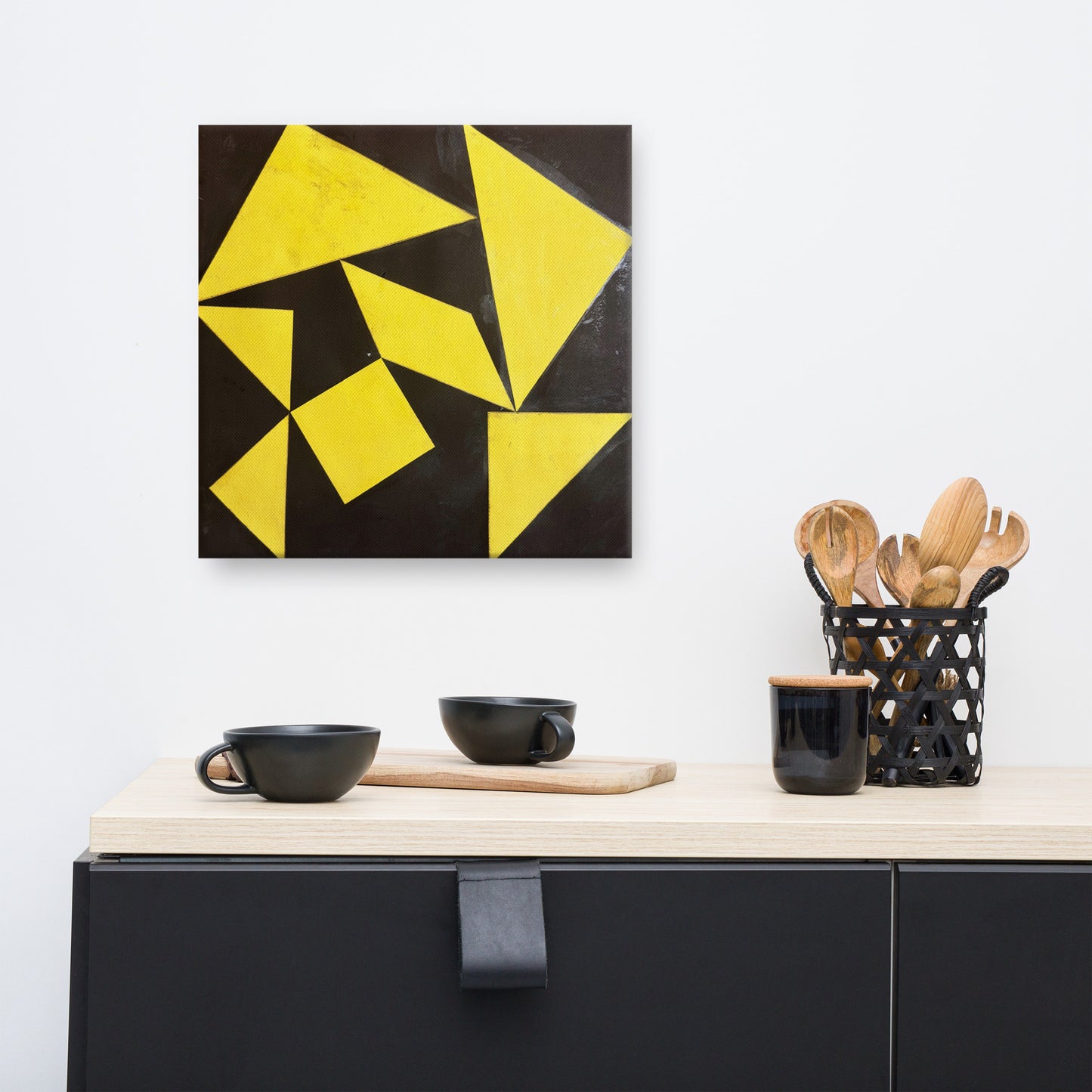 Golden Fracture - Canvas Print