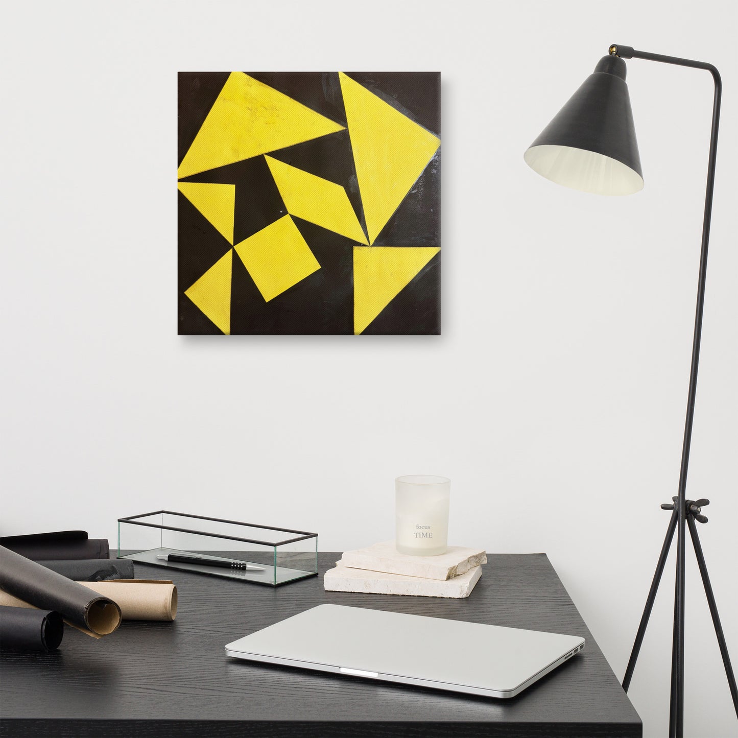 Golden Fracture - Canvas Print