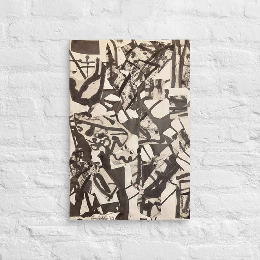 Canvas Print - Fragments of Memory - Abstract Ink Splash - Eman's Gallery