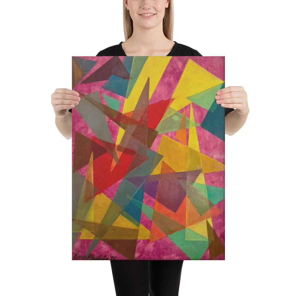 Canvas Print - In The Wine Glass - Geometric Abstract - Eman's Gallery