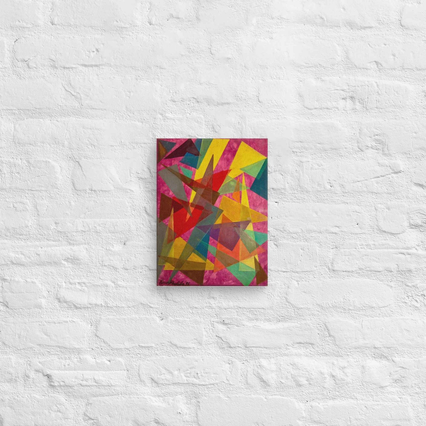 Canvas Print - In The Wine Glass - Geometric Abstract - Eman's Gallery