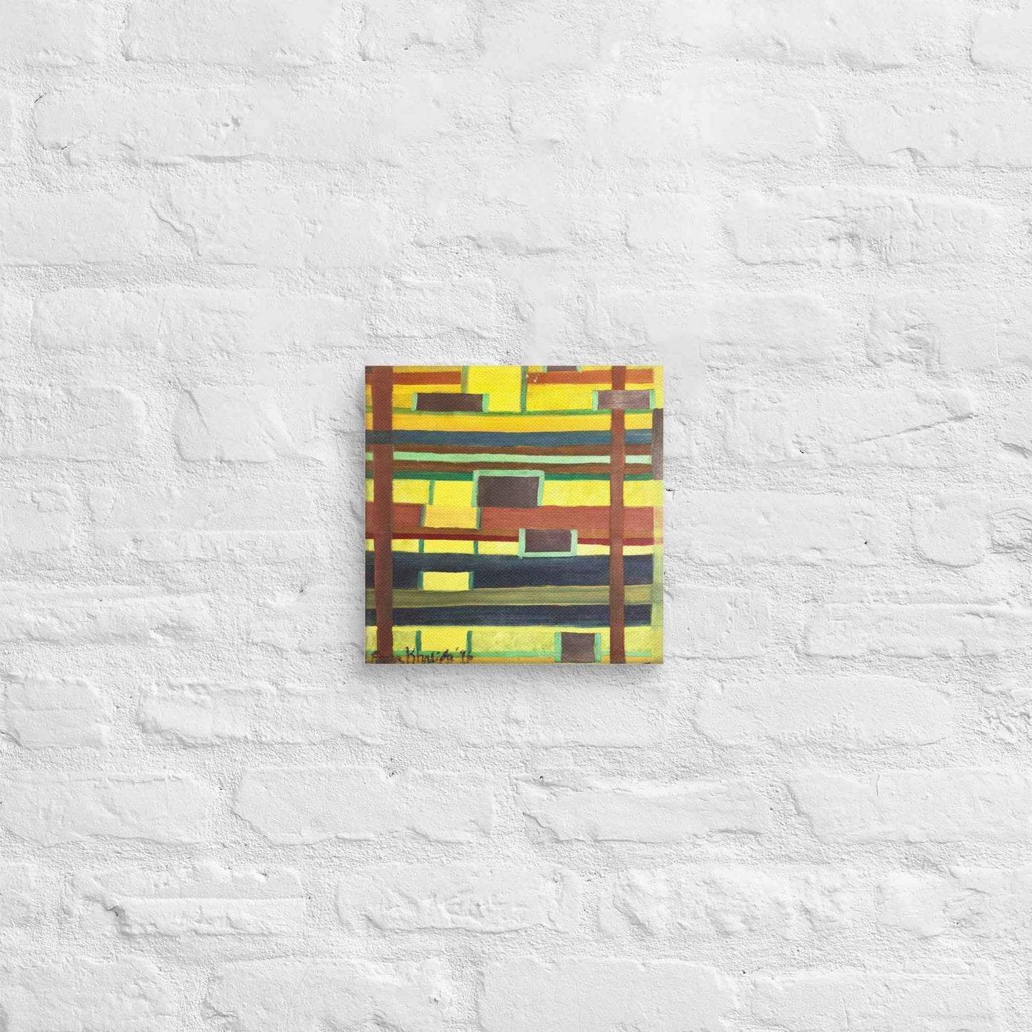 Canvas Print - City in Grids - Geometric Abstract Urban