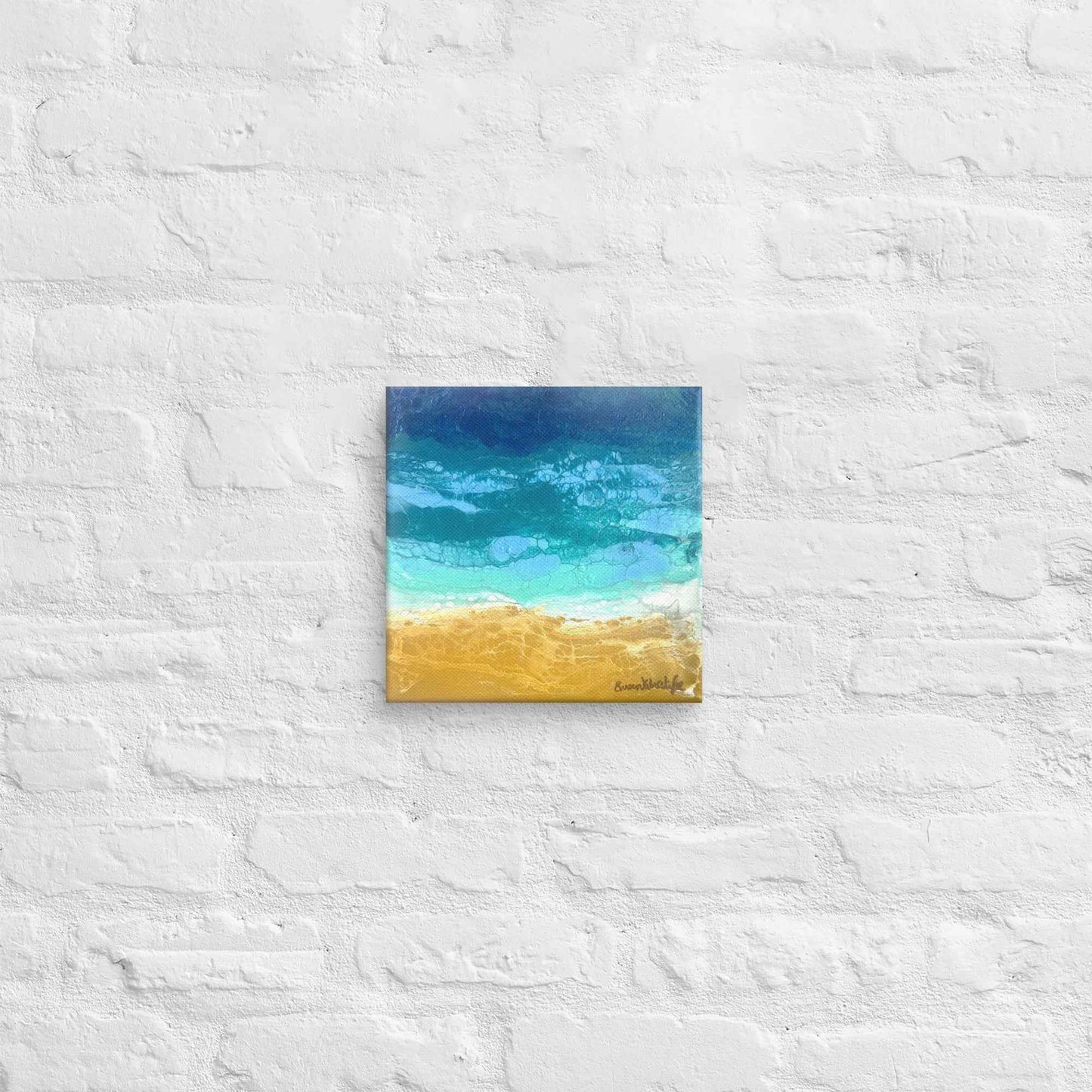 Canvas Print - Mystic Sea - Fluid Abstract Ocean Gold Art