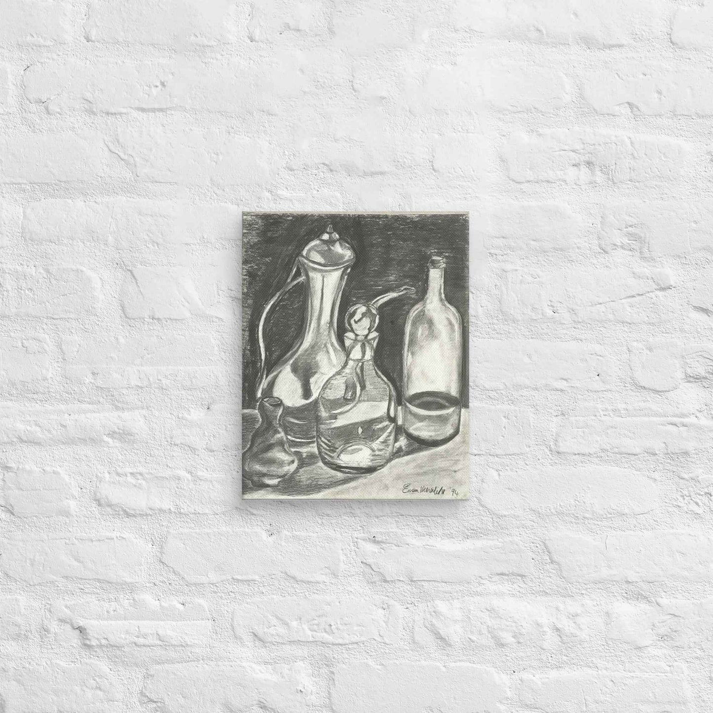 Canvas Print - Silent Reflection - Still Life Tonal