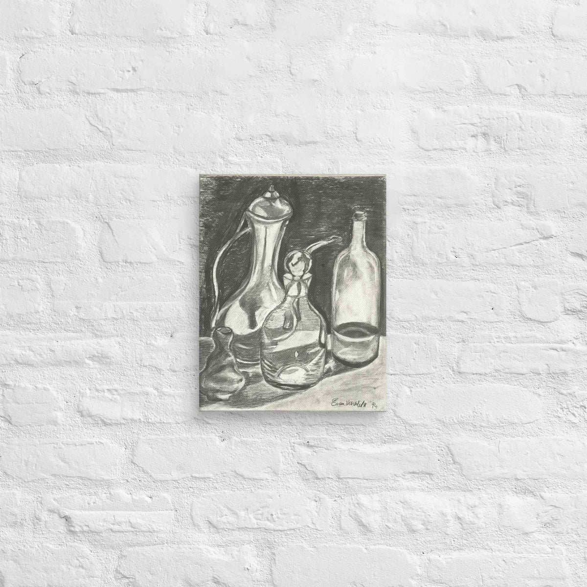 Canvas Print - Silent Reflection - Still Life Tonal