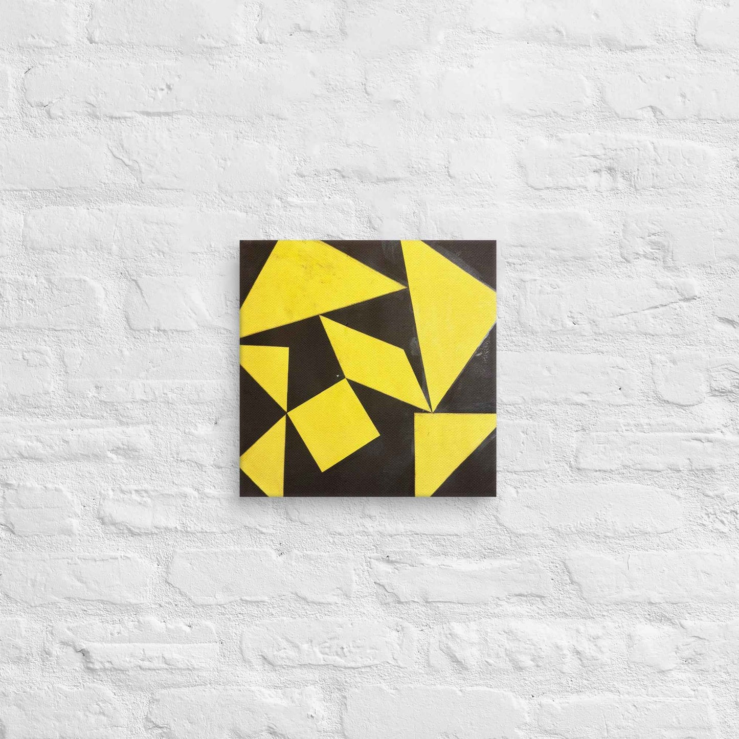 Canvas Print - Golden Fracture - Geometric Minimalist