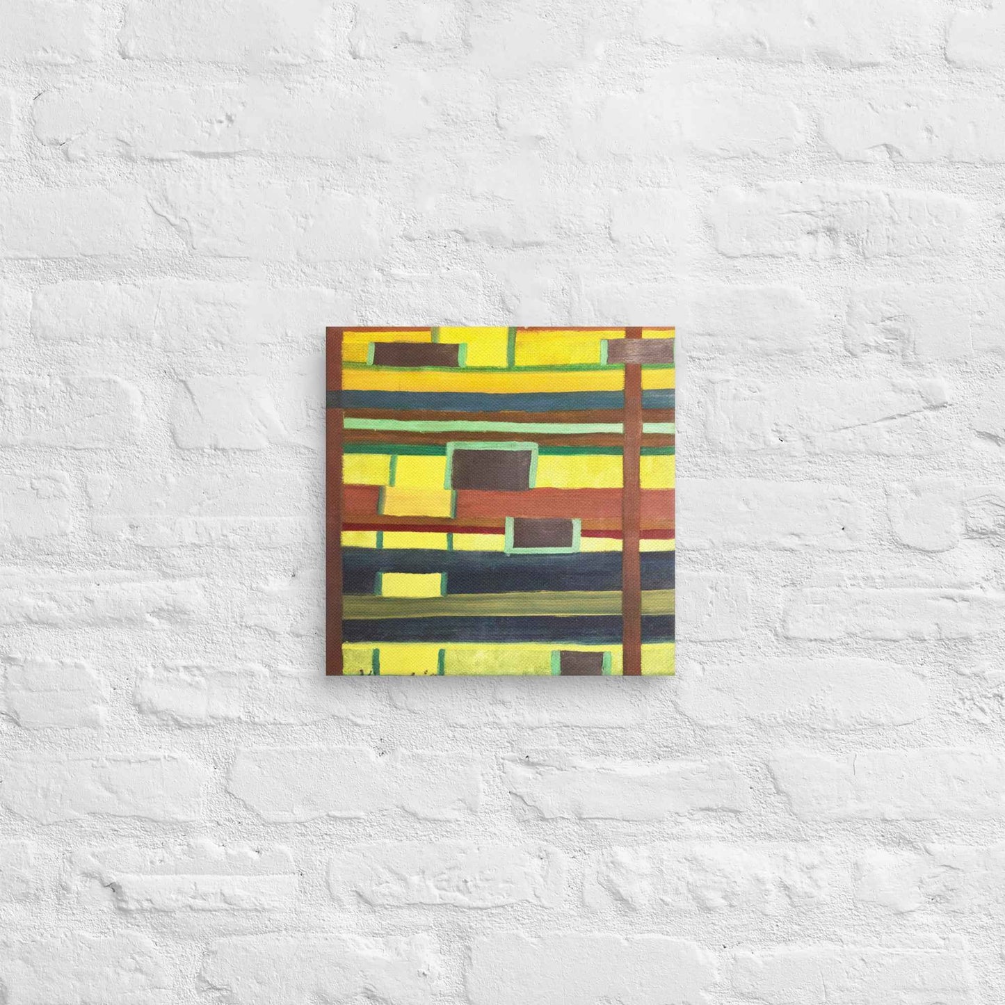 Canvas Print - City in Grids - Geometric Abstract Urban