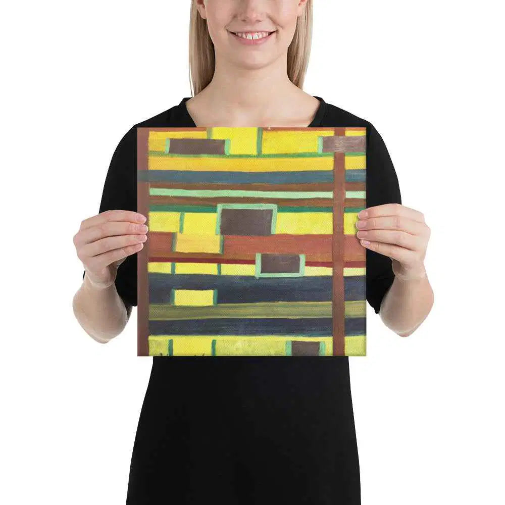 Canvas Print - City in Grids - Geometric Abstract Urban