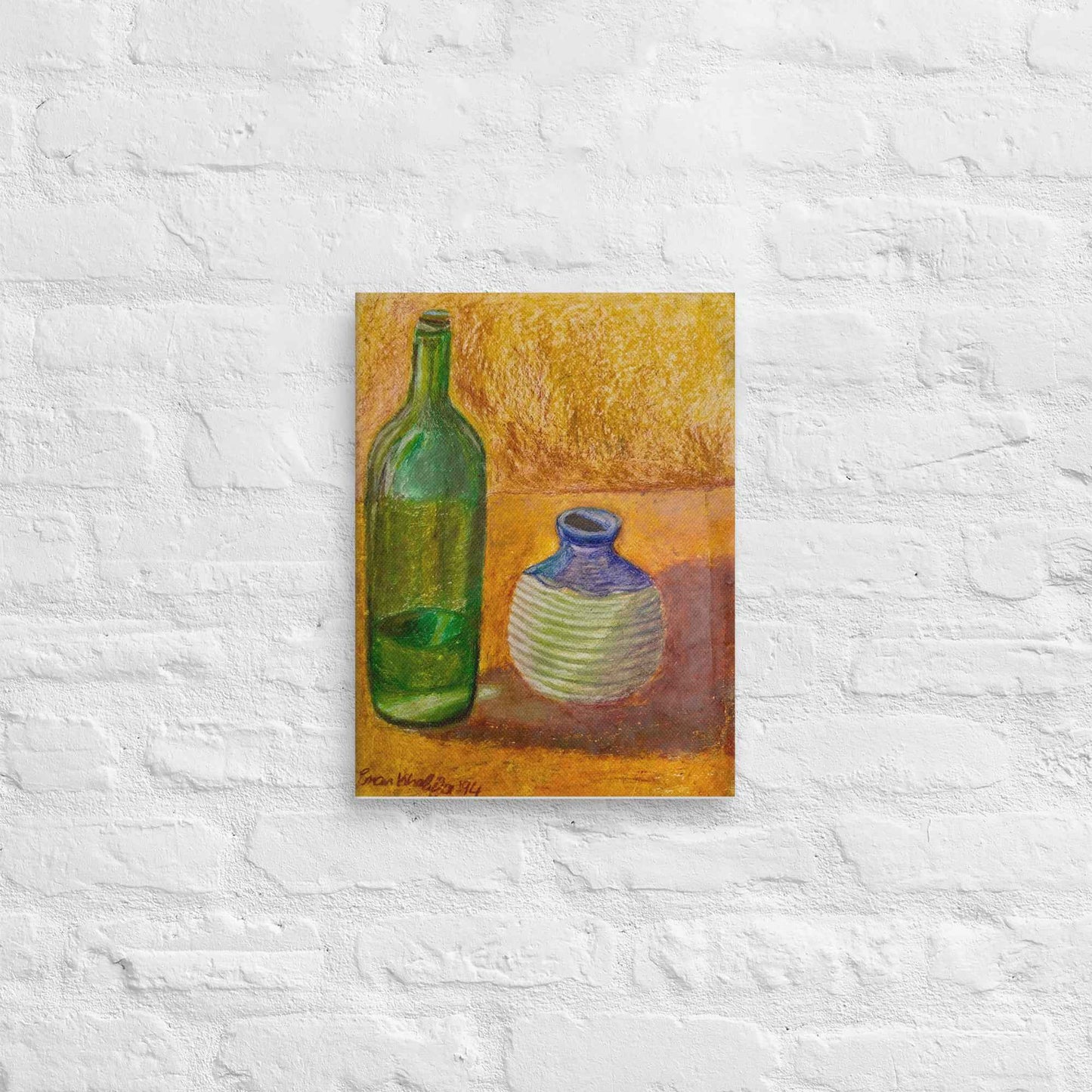 Canvas Print - Still Longing - Yellow Ochre Still Life - Eman's Gallery