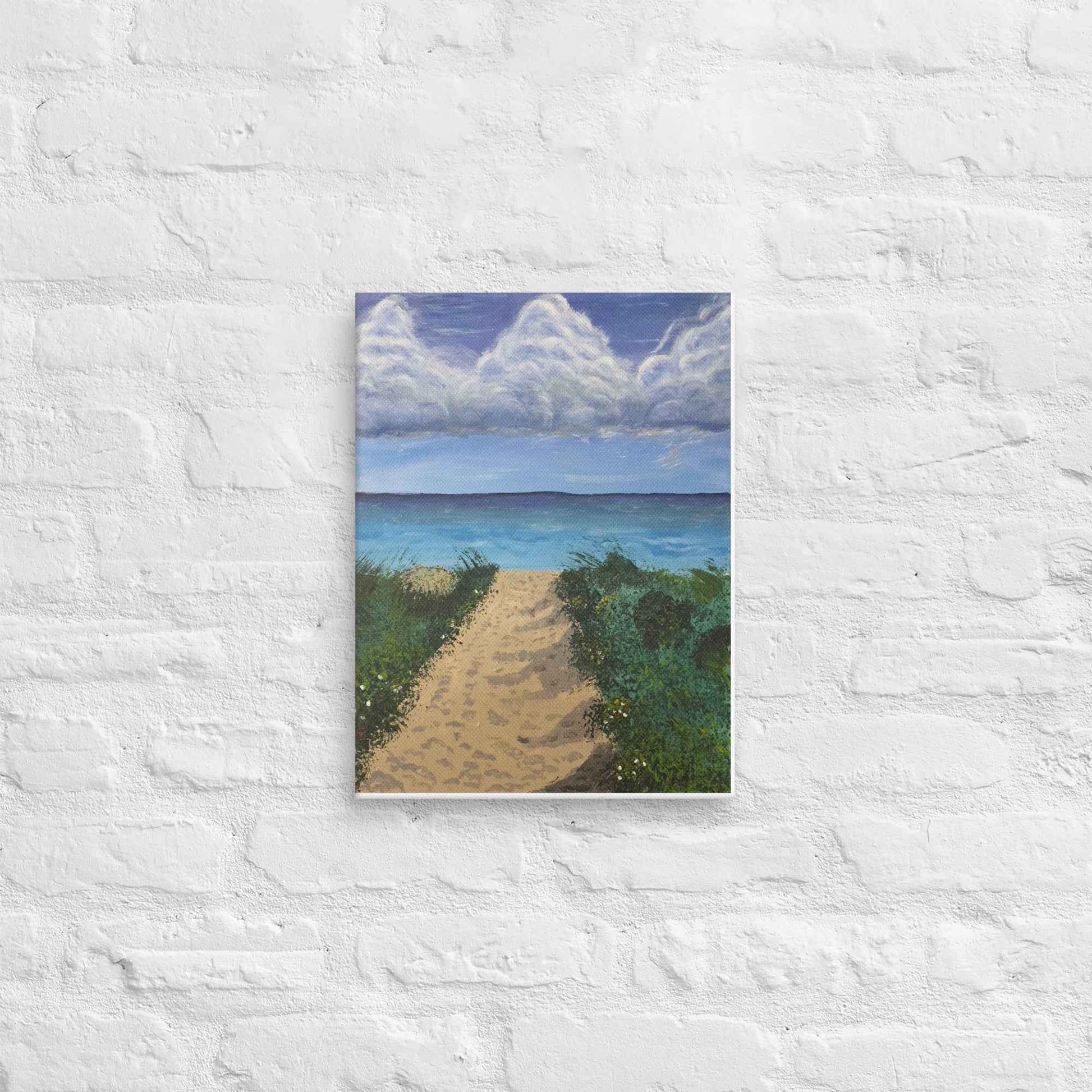 Canvas Print - Edge of Calm - Coastal Pathway Seascape - Eman's Gallery