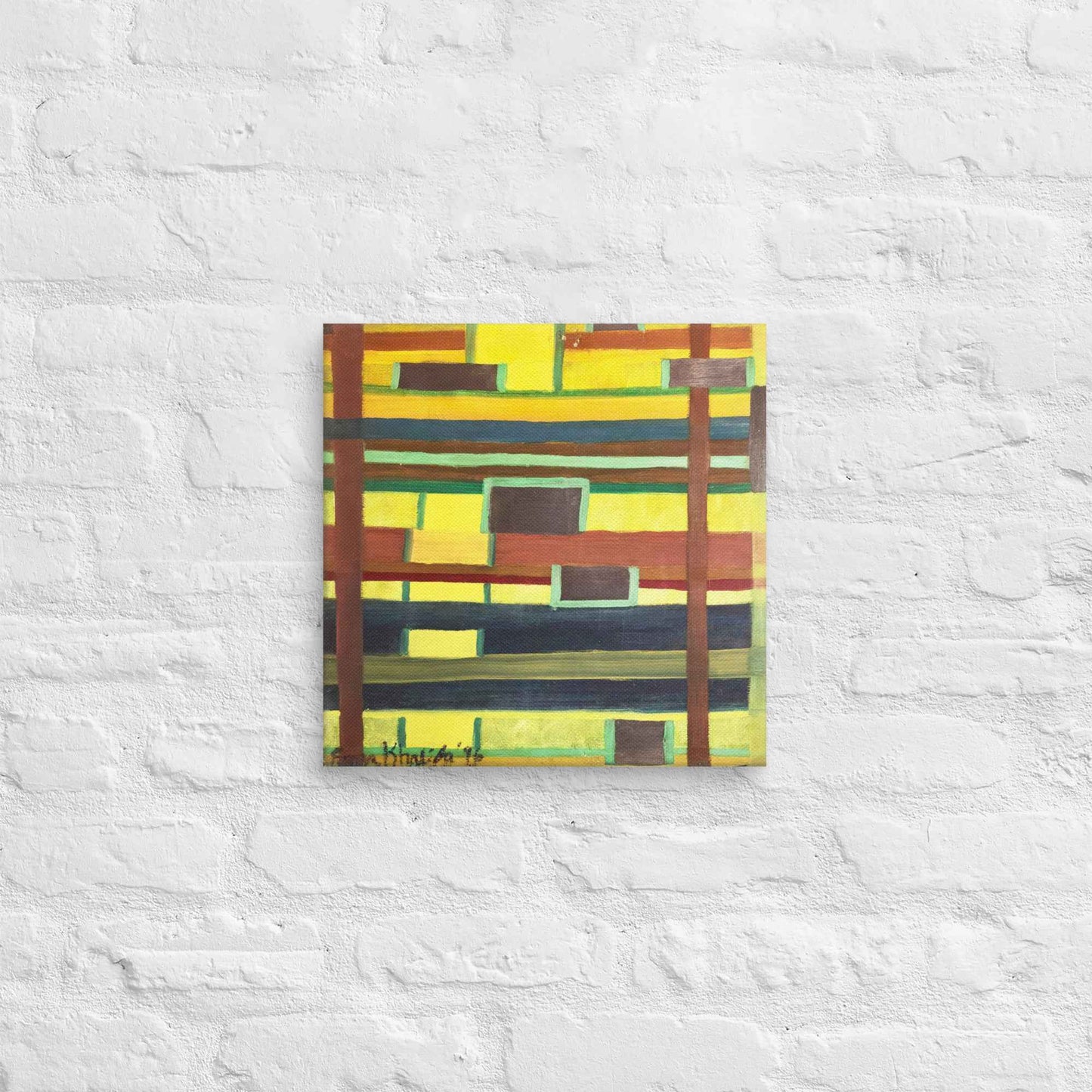 Canvas Print - City in Grids - Geometric Abstract Urban